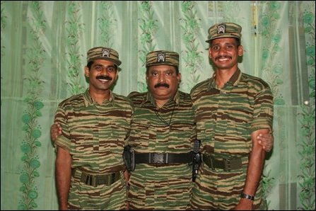 TAF Black Tiger pilots with LTTE leader