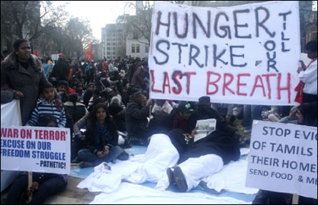 British Tamils on Hunger Strike