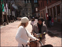 Protesters in Boston