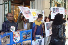 Protesters in New York