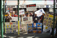 Protesters in New York