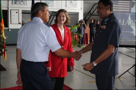 US donates maritime equipment to SL military