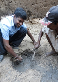 Excavation at Jaffna Fort