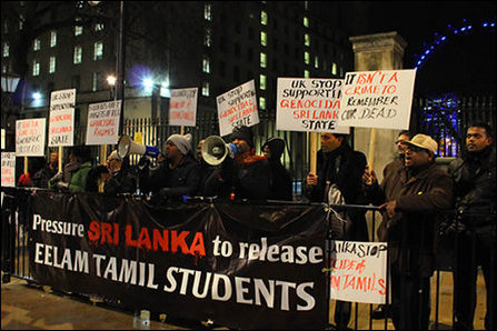 Demonstration in UK at 10 Downing Street