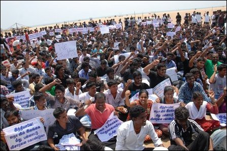 Protest in Tamil Nadu