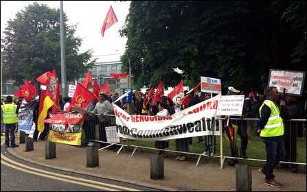 Protest in UK against Sri Lankan cricket