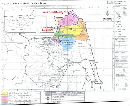 The GS divisions targeted by SL military and economic zones of occupation