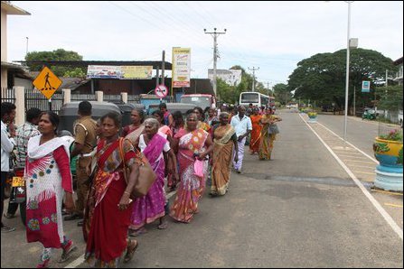 Moothoor protest by missing persons relatives