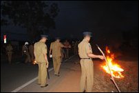 SL Police at Ki'linochchi