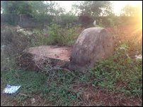 Tomb of slain IPKF military officer in Koappaay