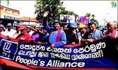PA march led by Mr. Mahinda Rajapaksa, Dr. Sarath Amunugama, MEP leader Mr. Dinesh Gunawardena