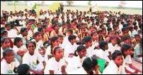 Children attending the sportsmeet