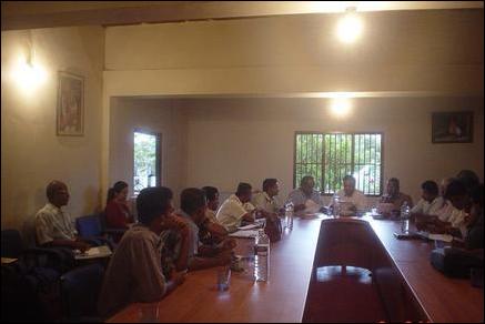 MoH Meeting at UNICEF Hall in Kilininochchi