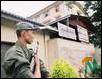 Sri Lanka Army personnel posted in front of the Government Press