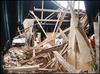Part of the collapsed roof