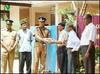 SLTTA President Mr.Daya Samaraweera handing over sports equipment to Mr.Theepan, LTTE Trincomalee district sports division head. (L-R) OIC, Administration, Trincomalee Police Mr.Ajith Wanshanatha, LTTE Trincomalee District Students Division head Mr.Puratchi, Mr. A.S.Gunaratnam and K.W.Wimalarajan
