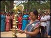 Pathmini Sithamparanathan MP lighting the ceremonial lamp