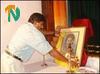Elilan paying homage to Lt.Malathi