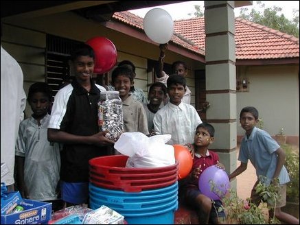 War orphans at the Sivananda Thabovanam in Uppuveli in Trincomalee.