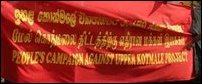 Demonstrants, People's Campaign Against Upper-Kotmale Project