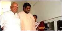 Mr.Pandu Bandaranaike and Mr.Sampanthan after unveiling the tablet of the new conference hall