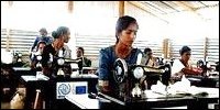 Sewing training centre in Kallady village.