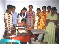 Sewing training in Pooneryn