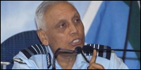 Indian Air Force Chief Marshal S. P. Tyagi