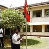 Tamileelam flag being hoisted at Kokuvil Technical College