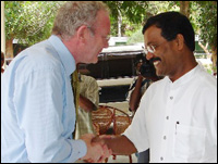 Martin McGuinness in Kilinochchi