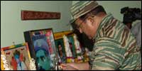 LTTE leader paying homage to LTTE's first commander, Lt. Seelan,  from Trincomalee [Photo: LTTE]