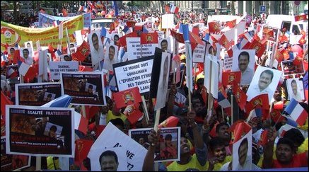 May day rally in Paris
