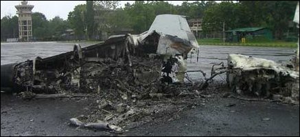 Destroyed SLAF craft