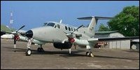 Raytheon Beechcraft with distinctive underbelly radome