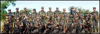 LTTE released a group photo of the 21 Black Tiger elite commandos [Photo: LTTE]