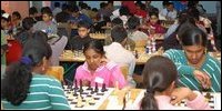 Children of all ages participating in the competition