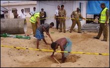 Massacre grave in Batticaloa