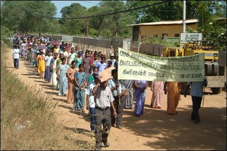 Kilinochchi protest