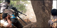 Fighting at Vannearikku'lam on 02 September, 2008 [Photo: LTTE]