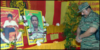 LTTE leader pays homage to Thileepan, Sankar