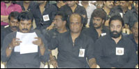 Tamil Nadu actors on one-day fast