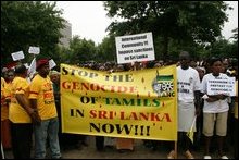South Africans protest against Tamil genocide