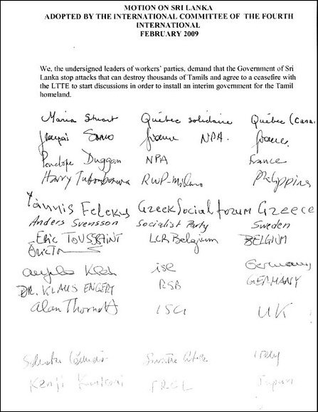 Resolution by Fourth International