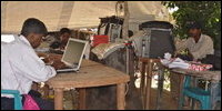 TRO at work in temporary shed
