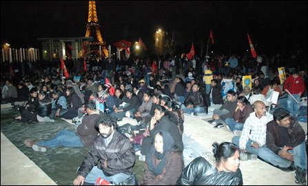 Protests in Paris against genocide of Tamils
