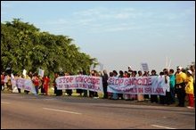 South Africa Tamil protest