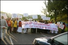 South Africa Tamil protest