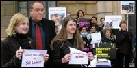 Demonstration in Cambridge, UK