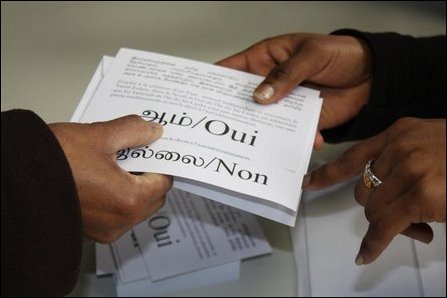 French Referendum on Tamil Eelam