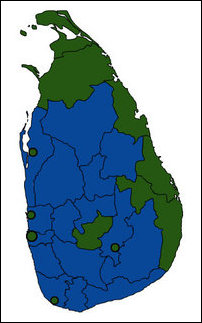 Voting pattern in SL Presidential Elections 2010